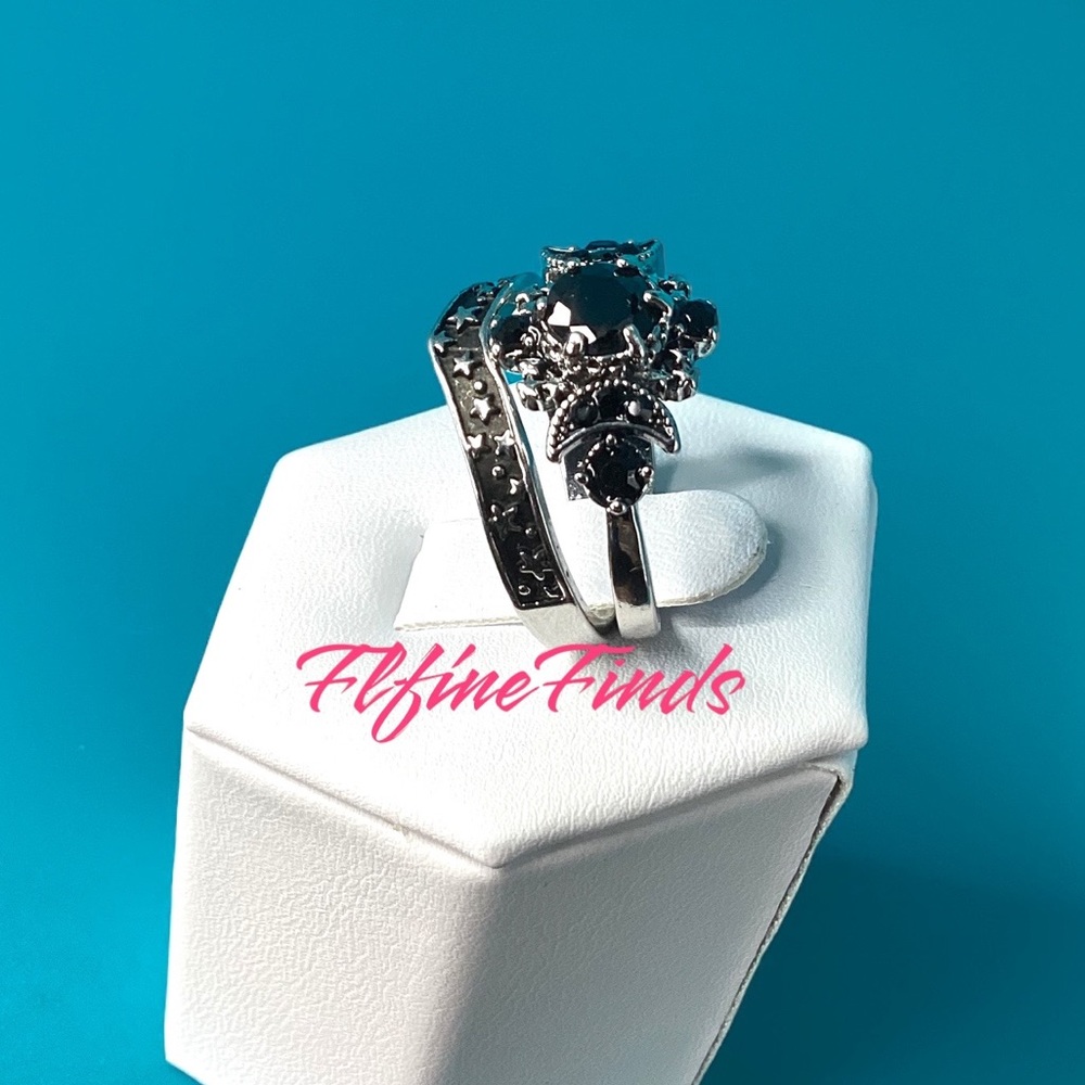 🖤Celestial Black Onyx 2 piece Ring🖤 - Picture 10 of 16
